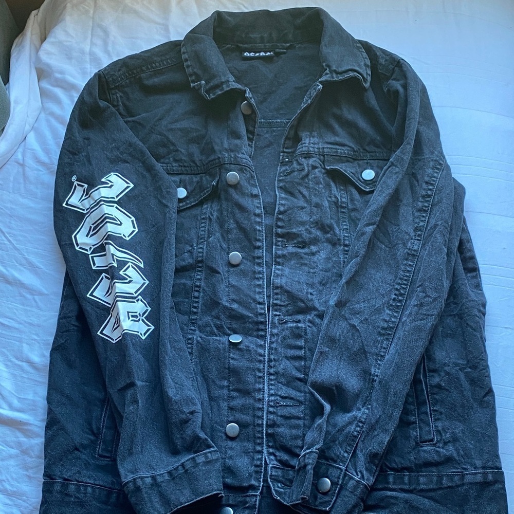 AC/DC Punk Black Denim Jacket